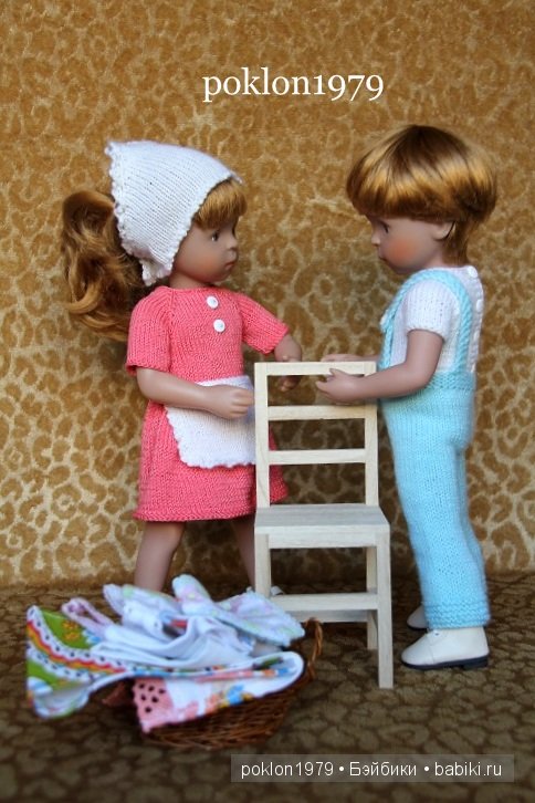 Генеральная уборка. Игровые куклы Kathe Kruse. Minouche. 35 см (фото 6)