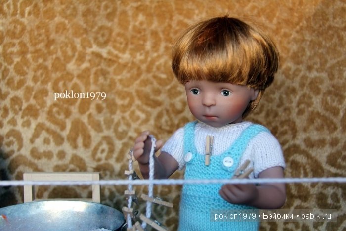 Генеральная уборка. Игровые куклы Kathe Kruse. Minouche. 35 см