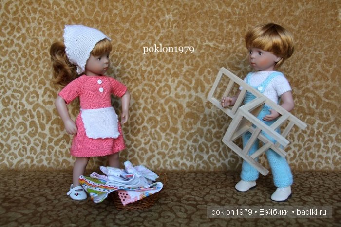 Генеральная уборка. Игровые куклы Kathe Kruse. Minouche. 35 см (фото 5)