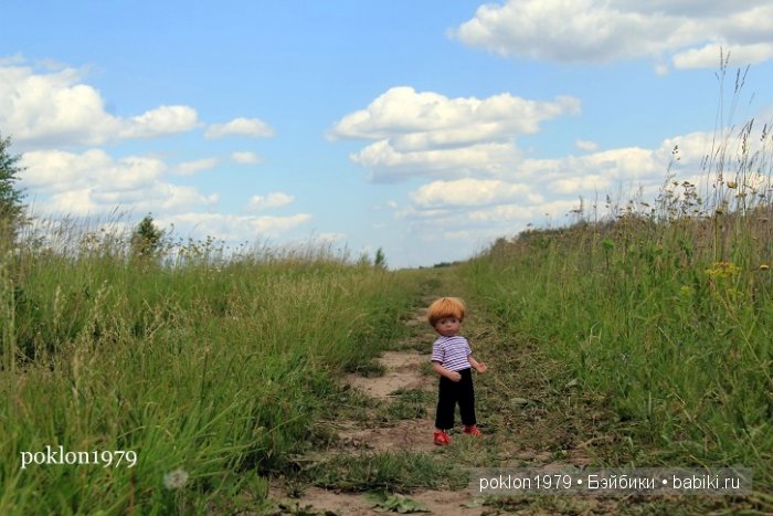 По дороге с облаками...или настоящее деревенское лето. Игровые куклы Kathe Kruse. Minouche