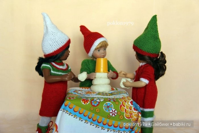 В ожидании Нового года и Рождества...Игровые куклы Kathe Kruse и Petitcollin. Minouche 35 см, Finouche 44 см (фото 7)