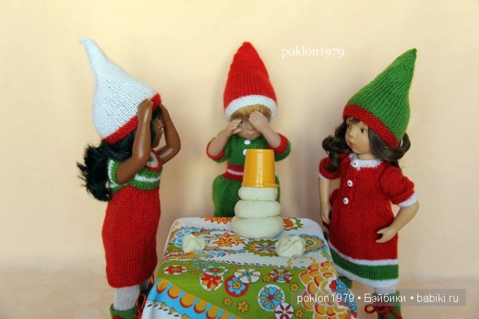 В ожидании Нового года и Рождества...Игровые куклы Kathe Kruse и Petitcollin. Minouche 35 см, Finouche 44 см (фото 8)