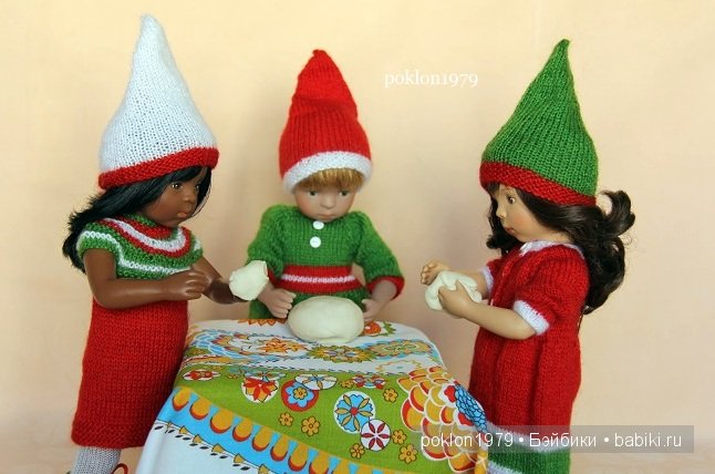 В ожидании Нового года и Рождества...Игровые куклы Kathe Kruse и Petitcollin. Minouche 35 см, Finouche 44 см (фото 6)