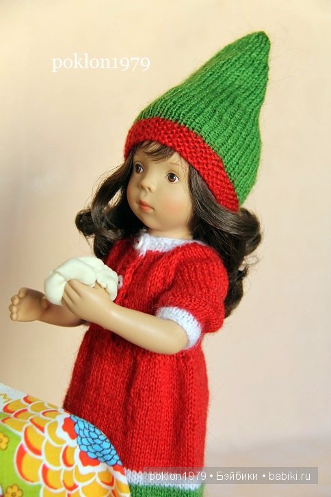 В ожидании Нового года и Рождества...Игровые куклы Kathe Kruse и Petitcollin. Minouche 35 см, Finouche 44 см (фото 5)