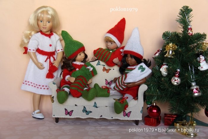 В ожидании Нового года и Рождества...Игровые куклы Kathe Kruse и Petitcollin. Minouche 35 см, Finouche 44 см