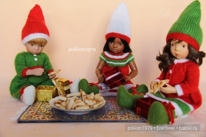 В ожидании Нового года и Рождества...Игровые куклы Kathe Kruse и Petitcollin. Minouche 35 см, Finouche 44 см