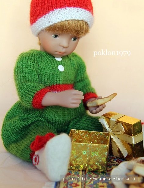 В ожидании Нового года и Рождества...Игровые куклы Kathe Kruse и Petitcollin. Minouche 35 см, Finouche 44 см