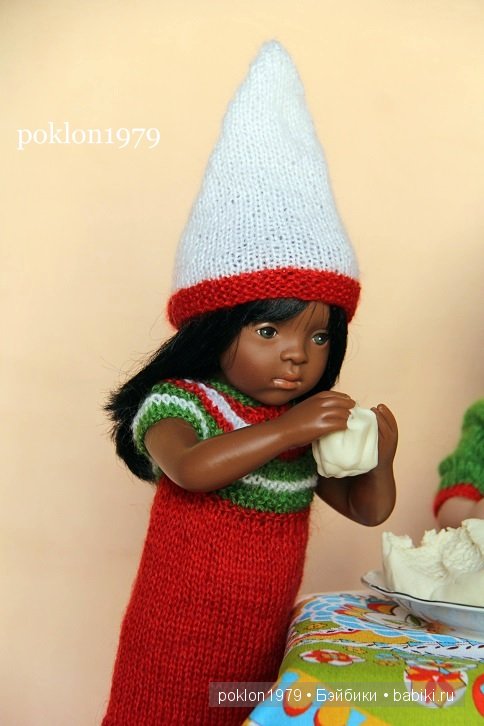 В ожидании Нового года и Рождества...Игровые куклы Kathe Kruse и Petitcollin. Minouche 35 см, Finouche 44 см (фото 4)