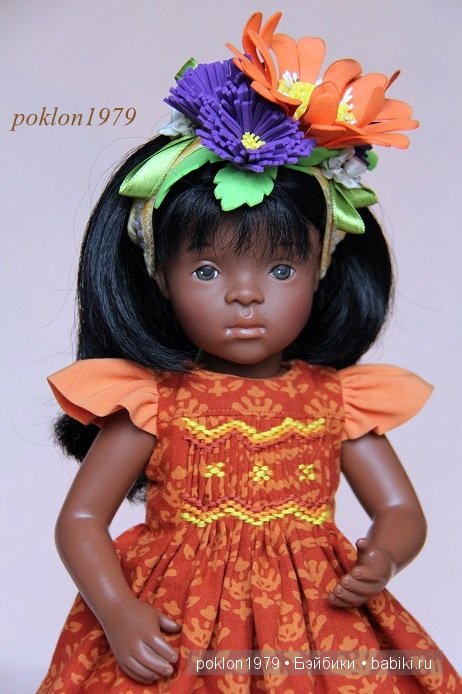 Сокровище из Африки. Игровые куклы Petitcollin. Minouche 35 см. Три образа для Самиры (фото 2)