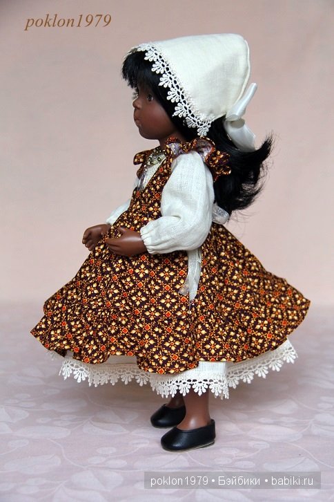 Сокровище из Африки. Игровые куклы Petitcollin. Minouche 35 см. Три образа для Самиры