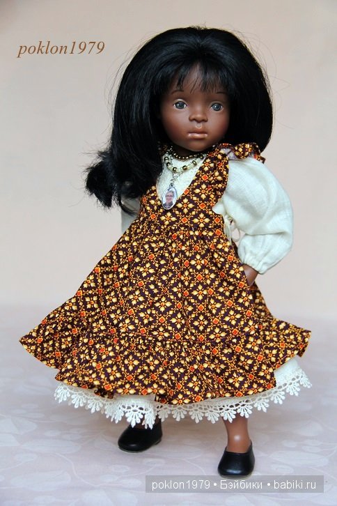 Сокровище из Африки. Игровые куклы Petitcollin. Minouche 35 см. Три образа для Самиры