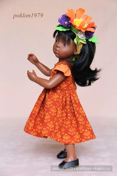 Сокровище из Африки. Игровые куклы Petitcollin. Minouche 35 см. Три образа для Самиры (фото 7)