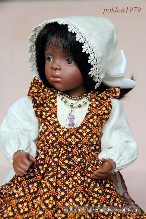 Сокровище из Африки. Игровые куклы Petitcollin. Minouche 35 см. Три образа для Самиры