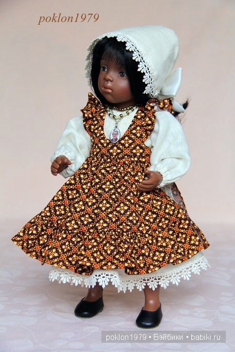 Сокровище из Африки. Игровые куклы Petitcollin. Minouche 35 см. Три образа для Самиры