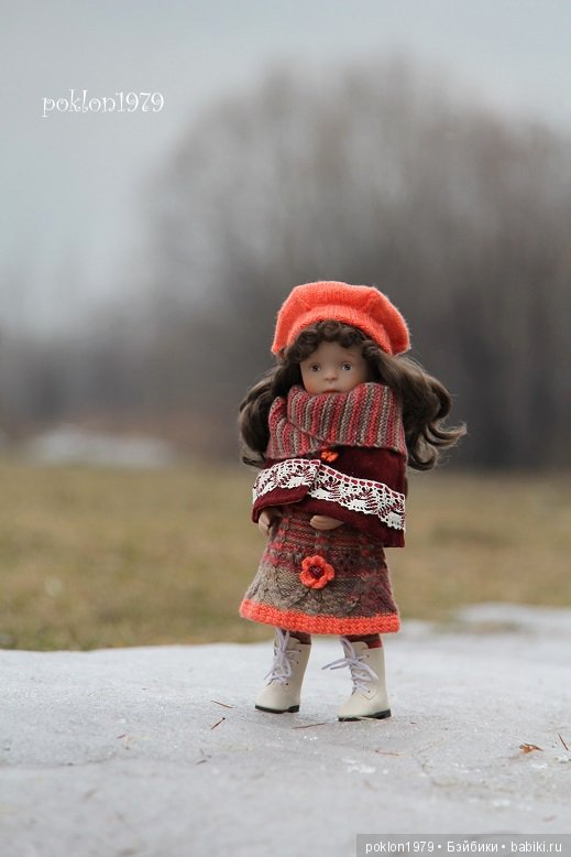 В ожидании весны... Игровые куклы Kathe Kruse. 16 фото-открыток Minouche (фото 6)