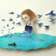 Удивительные бумажные куклы японской художницы Maki Hino