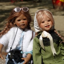 Девочки из разных эпох. Куклы Аннет Химштедт. Или с любимыми не расставайтесь