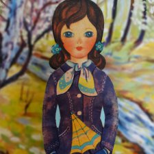Наташа - Советская бумажная кукла