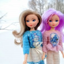 Зимняя прогулка стильных девчонок