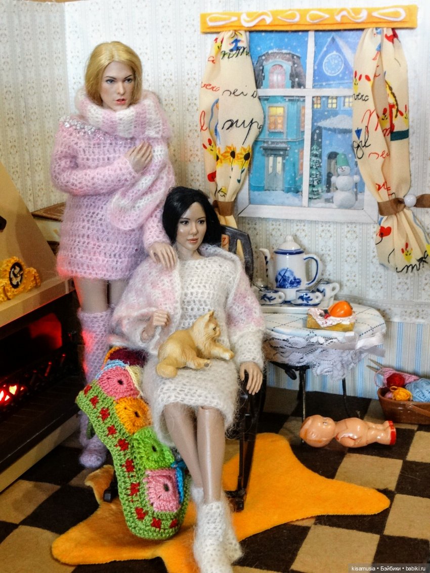 Уютный зимний вечер — Разные шарнирные куклы (не БЖД): редкие (фото 5)