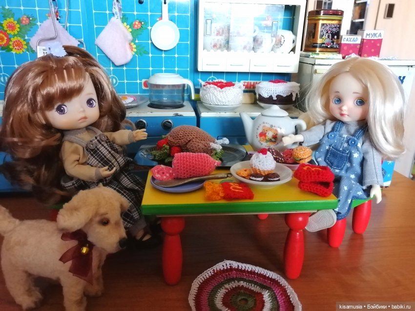 Вязаные вкусности для кукол