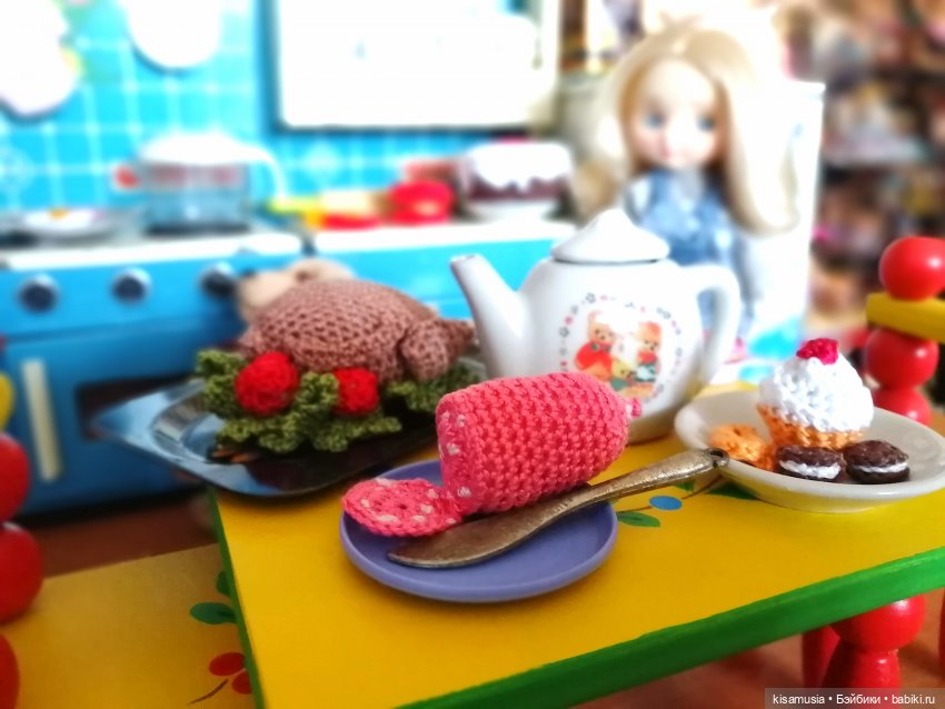 Вязаные вкусности для кукол