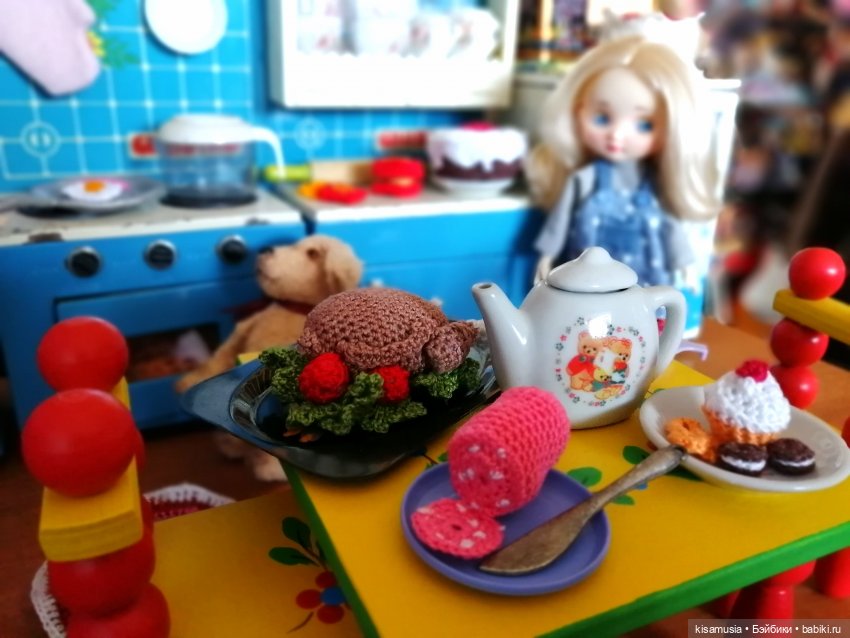 Вязаные вкусности для кукол