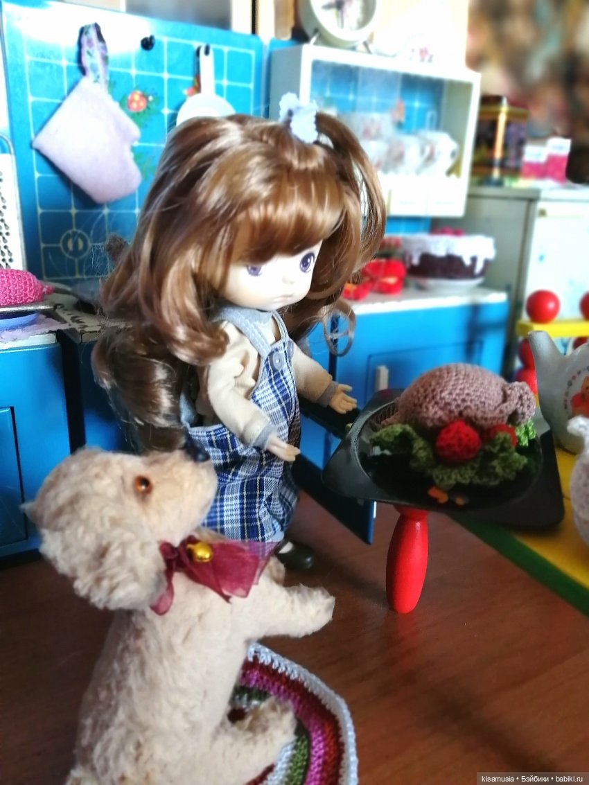 Вязаные вкусности для кукол (фото 10)
