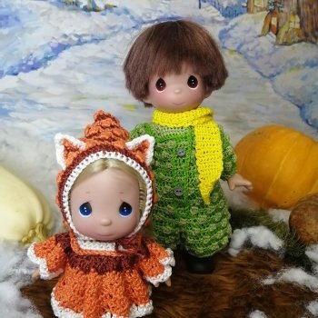 Вязаное кукольное