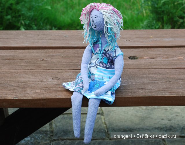 текстильная мягкая кукла, ООАК, Клаудиа, Orangeni