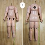 Антикварное тело для кукол.