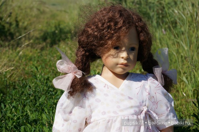 Анабель и ее медвежонок. Кукла Heidi Plusczok (фото 6)