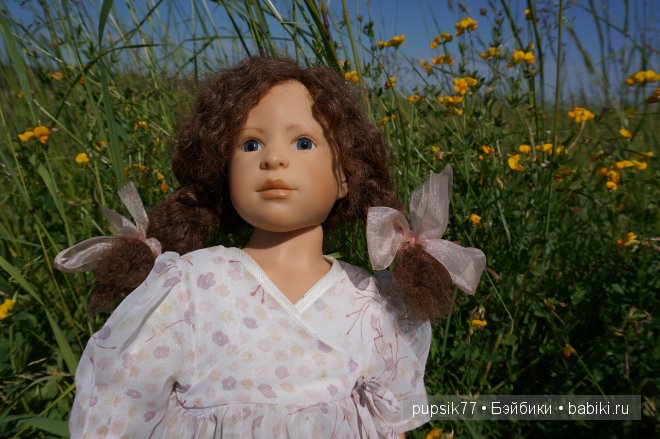 Анабель и ее медвежонок. Кукла Heidi Plusczok (фото 5)