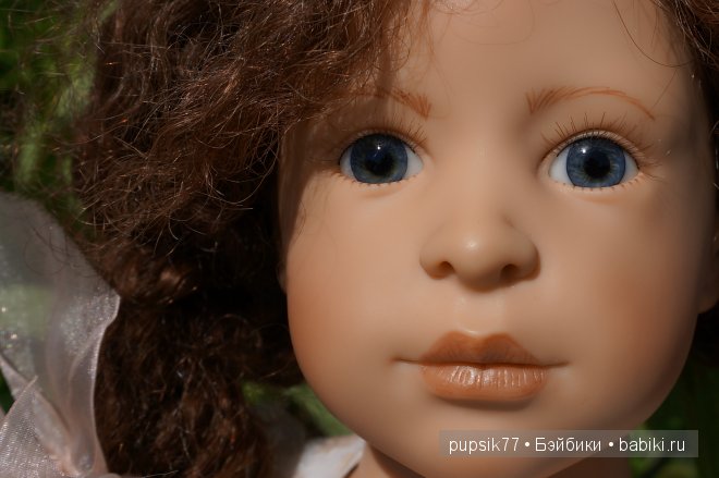 Анабель и ее медвежонок. Кукла Heidi Plusczok (фото 2)