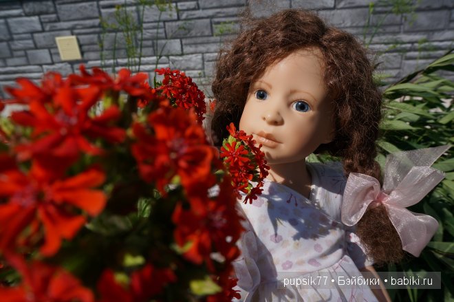 Анабель и ее медвежонок. Кукла Heidi Plusczok (фото 4)