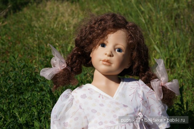 Анабель и ее медвежонок. Кукла Heidi Plusczok (фото 7)