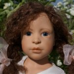 Анабель и ее медвежонок. Кукла Heidi Plusczok