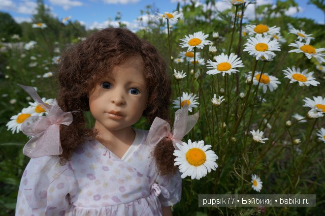 Анабель и ее медвежонок. Кукла Heidi Plusczok (фото 9)