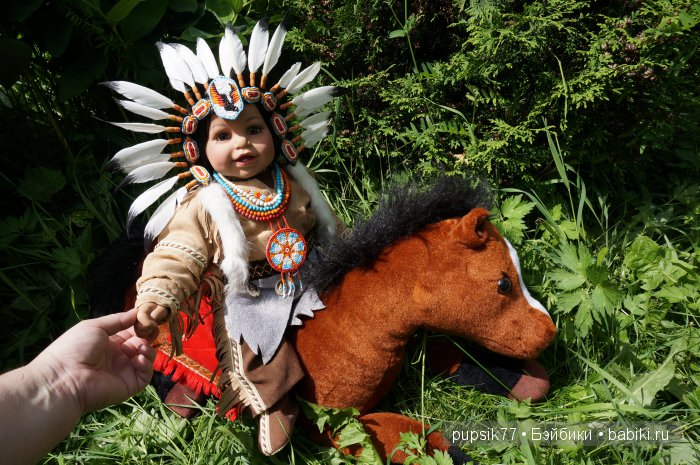 Индеец Тий. Коллекционная кукла Адора (фото 3)