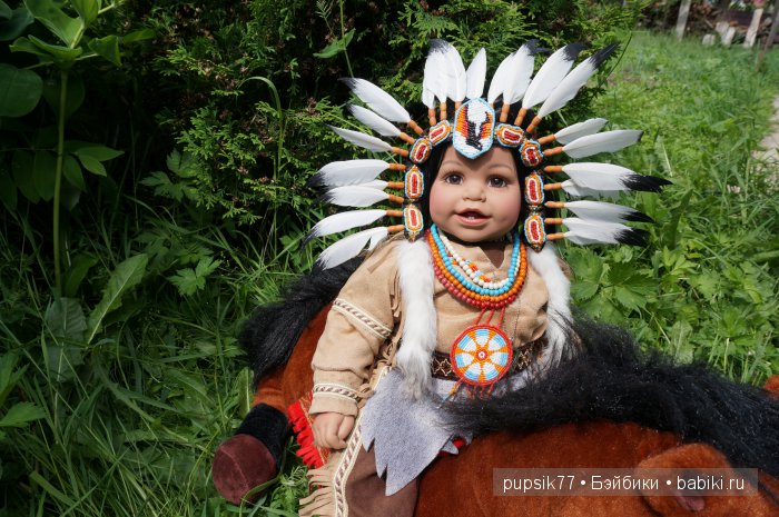 Индеец Тий. Коллекционная кукла Адора (фото 4)