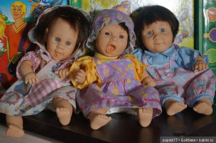 Трио карапузов — Характерные испанские куклы: пупсы с мимикой
