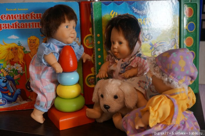 Трио карапузов — Характерные испанские куклы: пупсы с мимикой