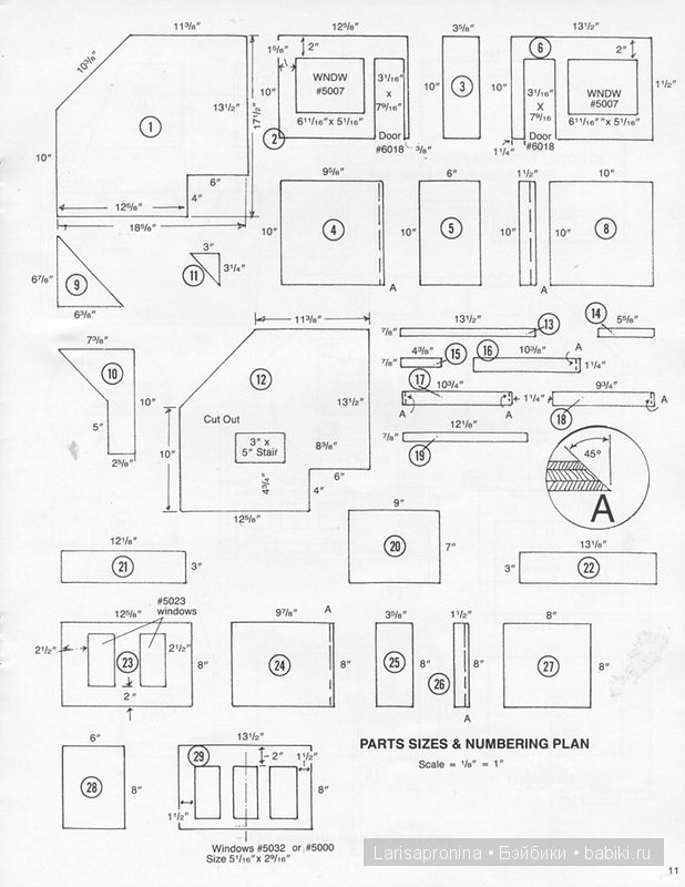 Кукольный домик для барби своими руками из фанеры схема с размерами и фото