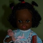 Куклы Шиндана (Shindana dolls). Девочка с изумрудными глазами