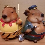 Сунь-Укун и его друг Джубадзе в исполнении двух капибар