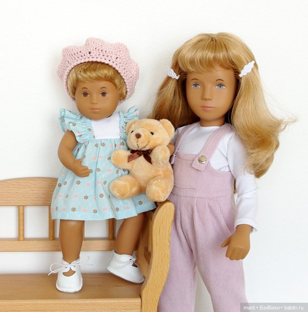 Саша и Сэнди Morgenthaler dolls в новых нарядах