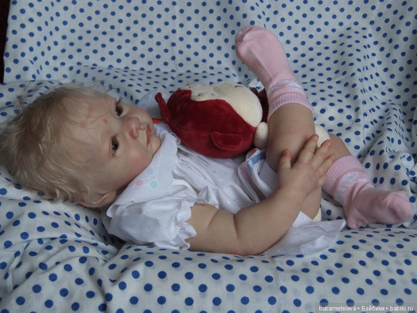 ...Кудри белоснежные, пышные и нежные. Кукла реборн (фото 7)