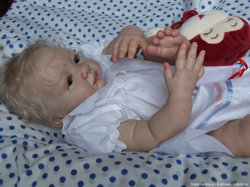 ...Кудри белоснежные, пышные и нежные. Кукла реборн (фото 10)