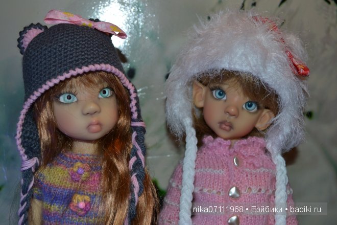 Мышка и мишка . Шапочки для каешек (фото 9)