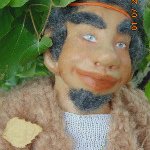 Фавн, мыслитель, поэт, путник. Авторская каркасная кукла